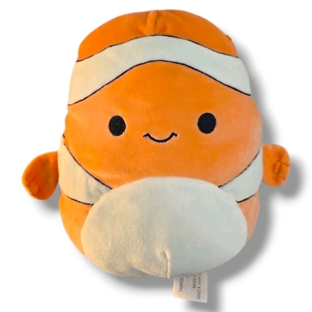 Squishmallows 8" Ricky the Orange Clown Fish Ultra-soft Animal Plush Kellytoy